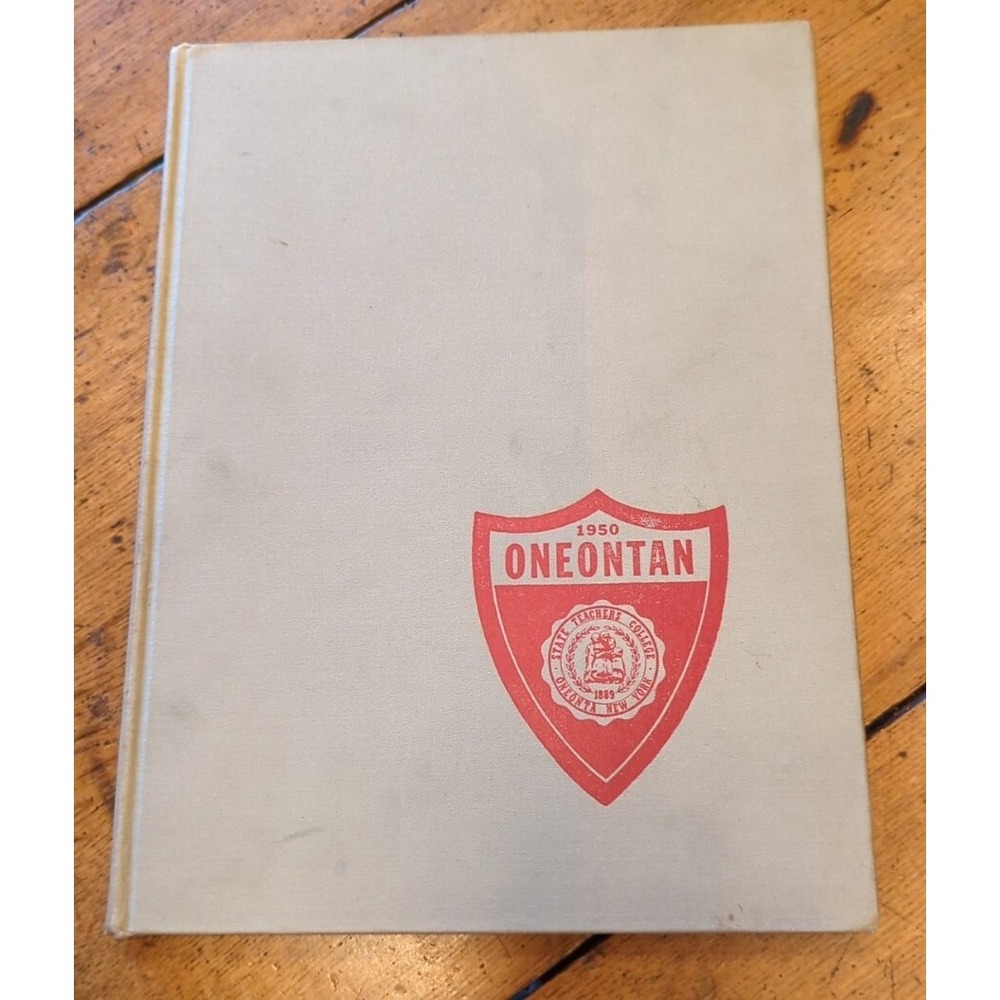 Vintage 1950 Oneontan Oneonta New York Teachers College Yearbook